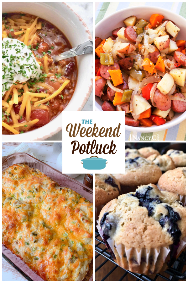 A virtual recipe swap with Campfire Chili, Kris’ Sausage Potato Bake, Bob Evan’s Sausage Gravy Casserole, Perfect Blueberry Muffins and dozens more!