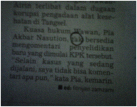Gambar kata tidak baku Gambar kata tidak baku