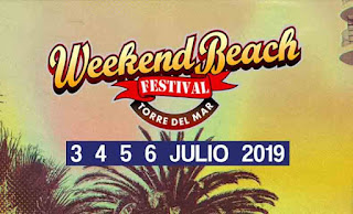 weekend beach festival, festival, 2019, torre del mar, málaga, evento, música, música electrónica, pop, rock, urban, music, electronic music