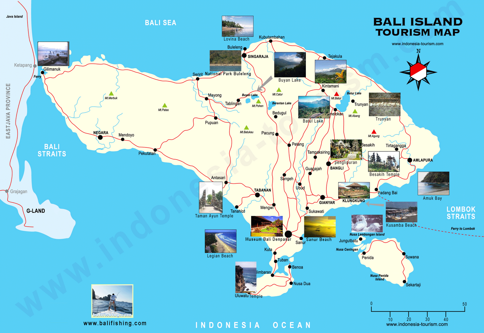 pecapeca Peta  Wisata  Bali 