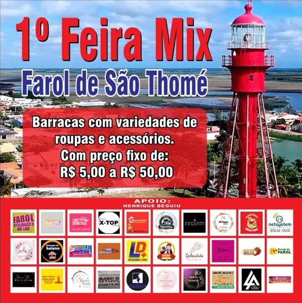 Lojas do Farol participam da 1ª Feira Mix na orla da praia campista