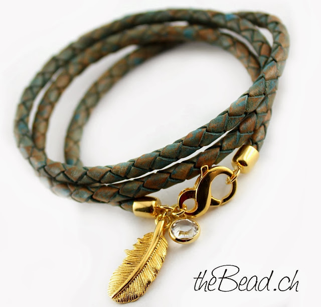 Vintage Style Leather Bracelet 