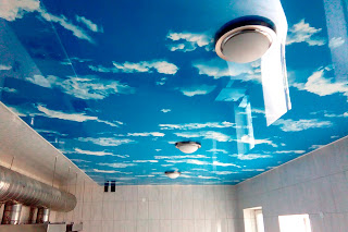 Натяжные потолки Армавир фото для кухни и ванной комнаты 