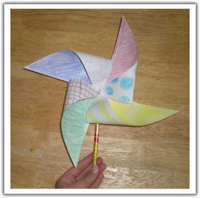 Homemade Pinwheel Kids Craft