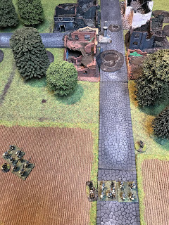 The hamlet falls to the British attack