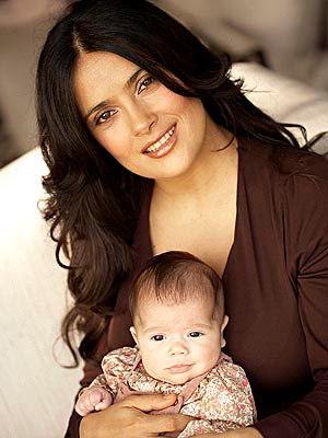 salma hayek husband and daughter. Cause, Salma asked