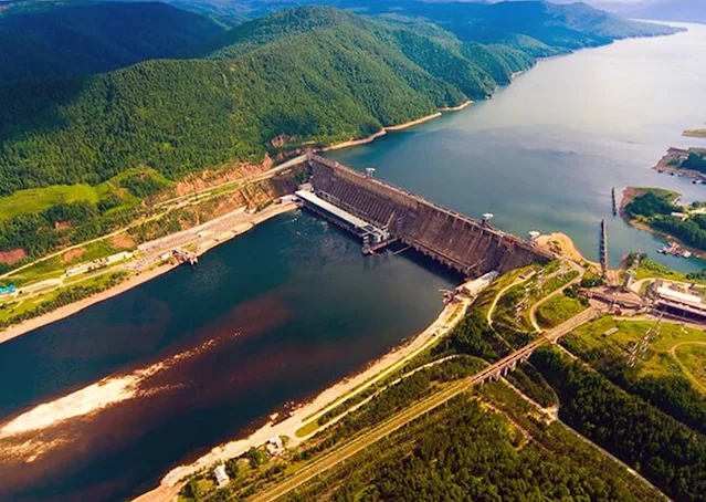 Krasnoyarsk Dam, Hydroelectric Power Plant in Russia