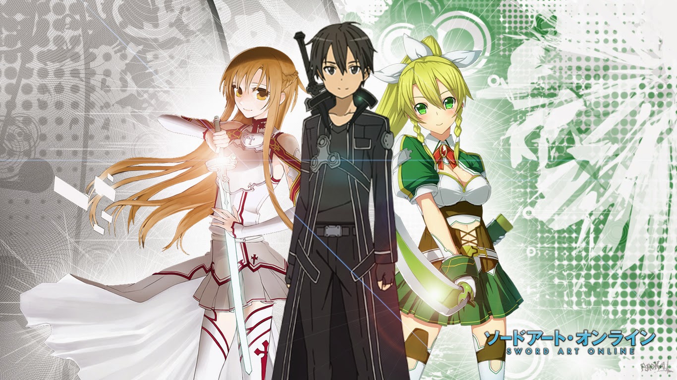 Asuna, Kirito y Leafa - Sword Art Online (SAO)