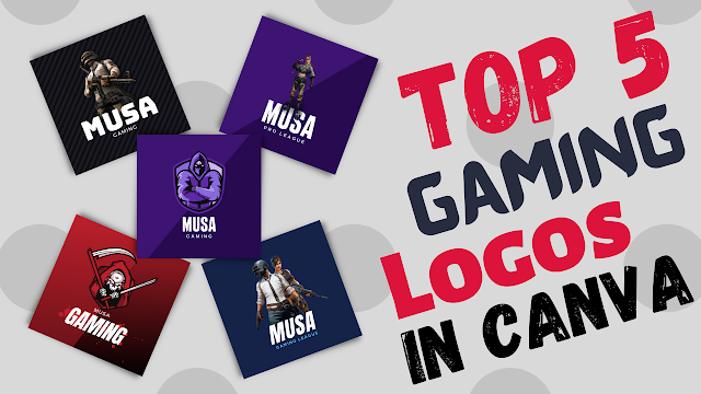 How To Create Gaming Logos In Canva | Top 5 Gaming Logos