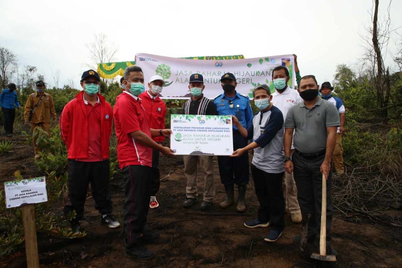 Peringati HUT Ke 60, Jasa Raharja Bersama BP Batam Tanam 500 Pohon di DTA Duriangkang Senjulung