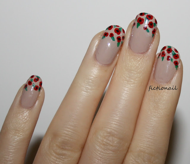 Poppy Nails for Remembrance Day Nail Art