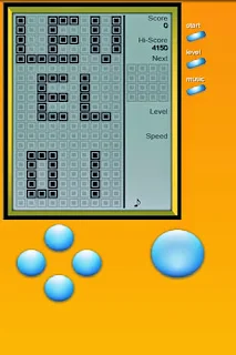 Screenshots of the Tetris Classic Brick Game for Android tablet, phone.