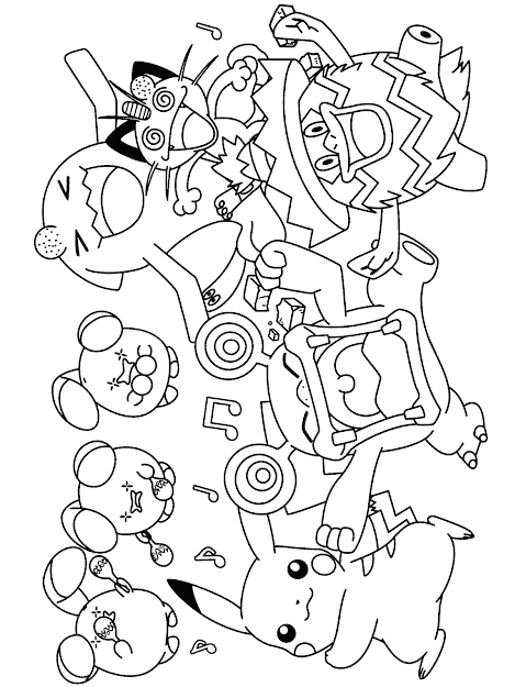 Pokemon Advanced Coloring Pages