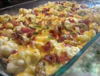 LOADED CAULIFLOWER CASSEROLE