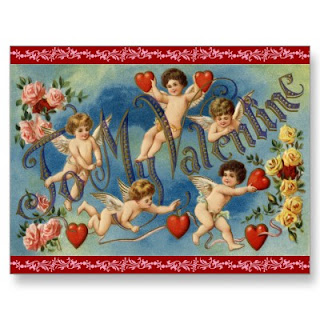 antique valentine postcard