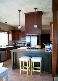 DIY Reclaimed Wood Countertop - before paint