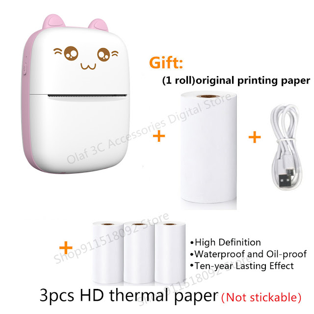 Meow Mini Portable Wireless Label Paper Printer