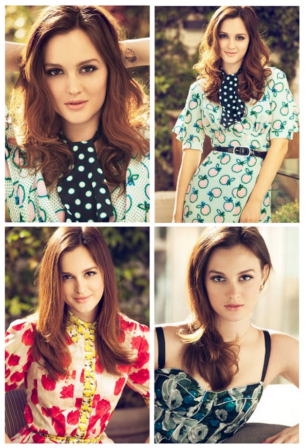Leighton Meester Covers February 2011 issue of Italy's Glamour Magazine