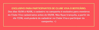 cadastro para quem tem clube viva amostra gratis