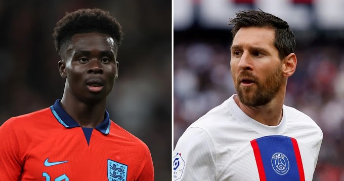 Bukayo Saka earns Leo Messi comparison from England teammate