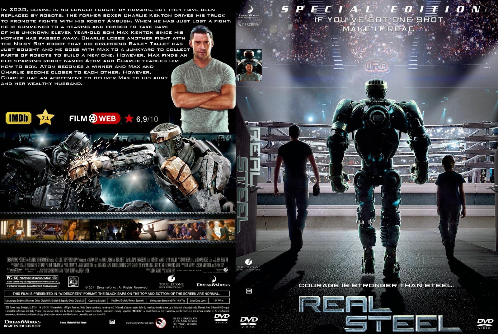 Capa DVD Real Steel Special Edition 