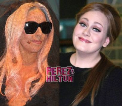 Adele and Lady Gaga Wallpapers 2012