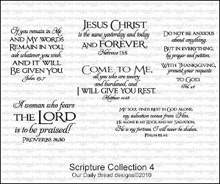 ODBD stamps, Scripture Collection 4, Grace Nywening