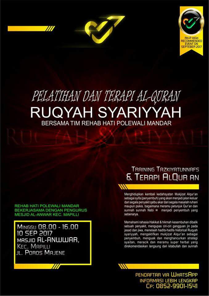 Pelatihan & Terapi Al-Qur'an Ruqyah Syar'iyyah di Polewali Mandar