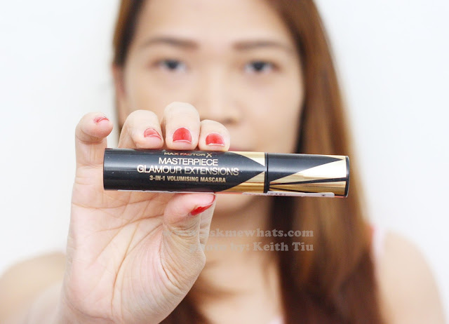 A photo of Max Factor X Masterpiece Glamour Extensions 3-in-1 Volumising Mascara