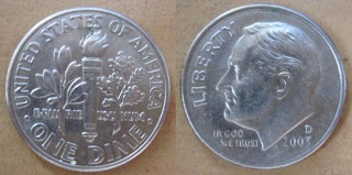 usa one dime ten cents 2003