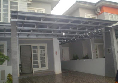 Harga Kanopi  Rumah Minimalis  Modern KUSEN ALUMINIUM