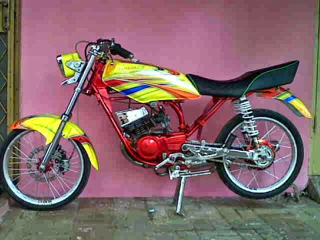 Modifikasi Rx King KUNING drag Air brush 