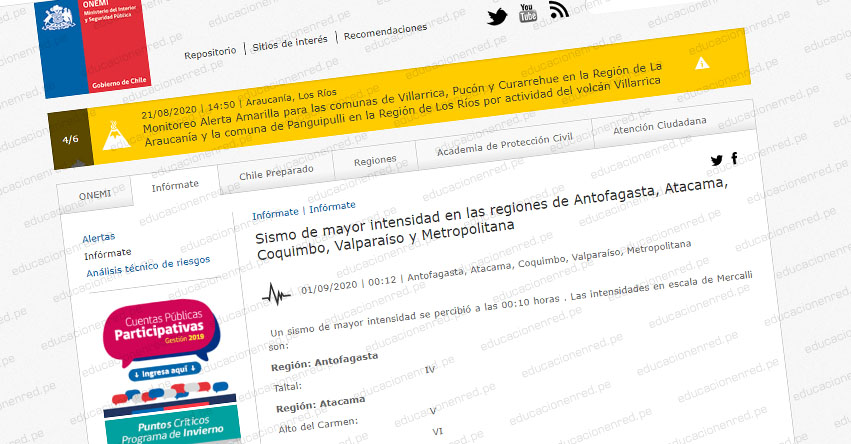 TERREMOTO en Chile de Magnitud 6.7 y Alerta de Tsunami (Hoy Lunes 31 Agosto 2020) Sismo Temblor Epicentro - Huasco - Atacama - Antofagasta - Coquimbo - Valparaíso - Metropolitana - Vallenar - ONEMI