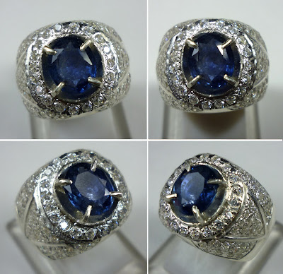 cincin perak safir