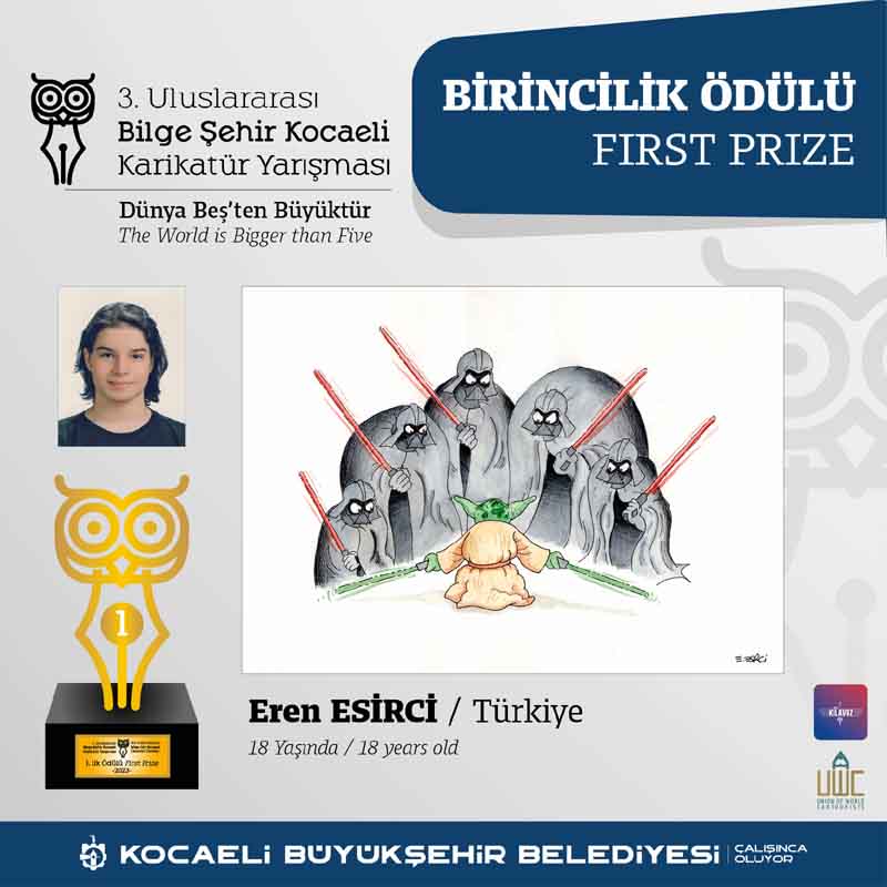 Results of the 3rd International Wise City Kocaeli Cartoon Contest,