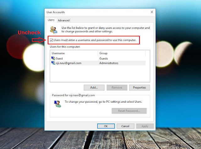 Cara masuk windows tanpa login