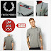 FRED PERRY 45's Vertical Print Polo (Grey) ~ SALE!