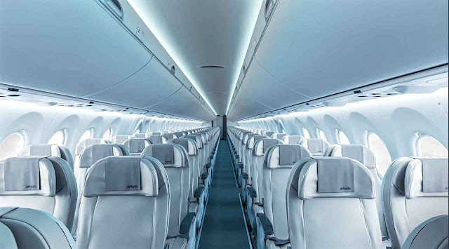 Bombardier CS300 Air Baltic Cabin Interior