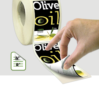 etiquettes biologique HUILE d'OLIVE-etiquette adhésive