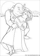 Desenho para colorir. Postado por Tia Mara às 17:29 (shrek )