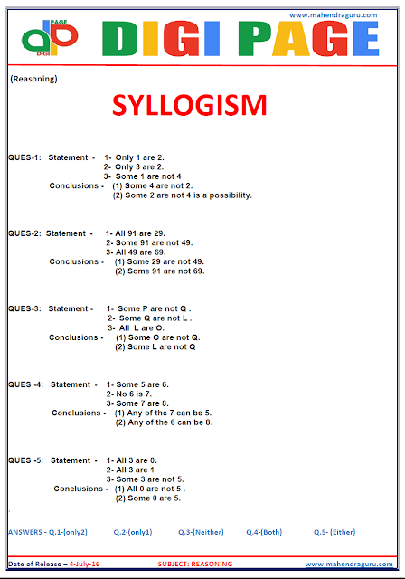 Digi Page - Syllogism