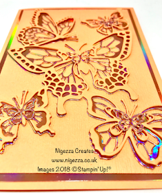 Butterfly Card Using Stampin' Up! Free Foil