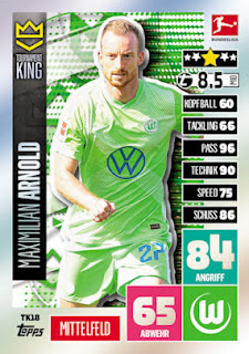 Topps Match Attax Bundesliga 2020-2021 VfL Wolfsburg Set