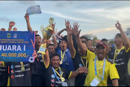 Menang Adu Penalti atas Silingga FC, Media FC Juara I Piala Bupati Lingga 2023