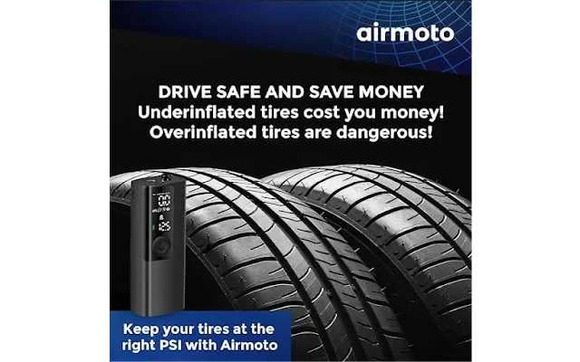 Airmoto Tire Inflator Portable Air Compressor