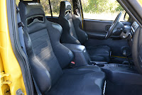 Jeep XJ Interior with Corbeau LG1 Seats 
