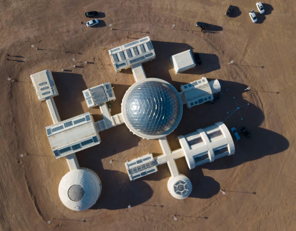 China's C-Space Mars simulation base in Gobi desert (overview)