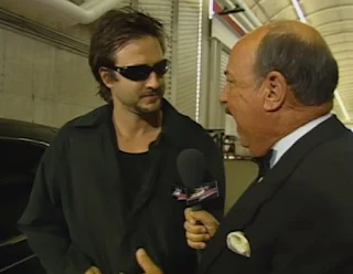 WCW Slamboree 2000 - Mean Gene Okerlund interviews David Arquette