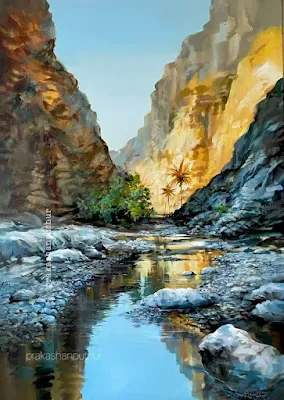 Landscape painting Prakashan Puthur
