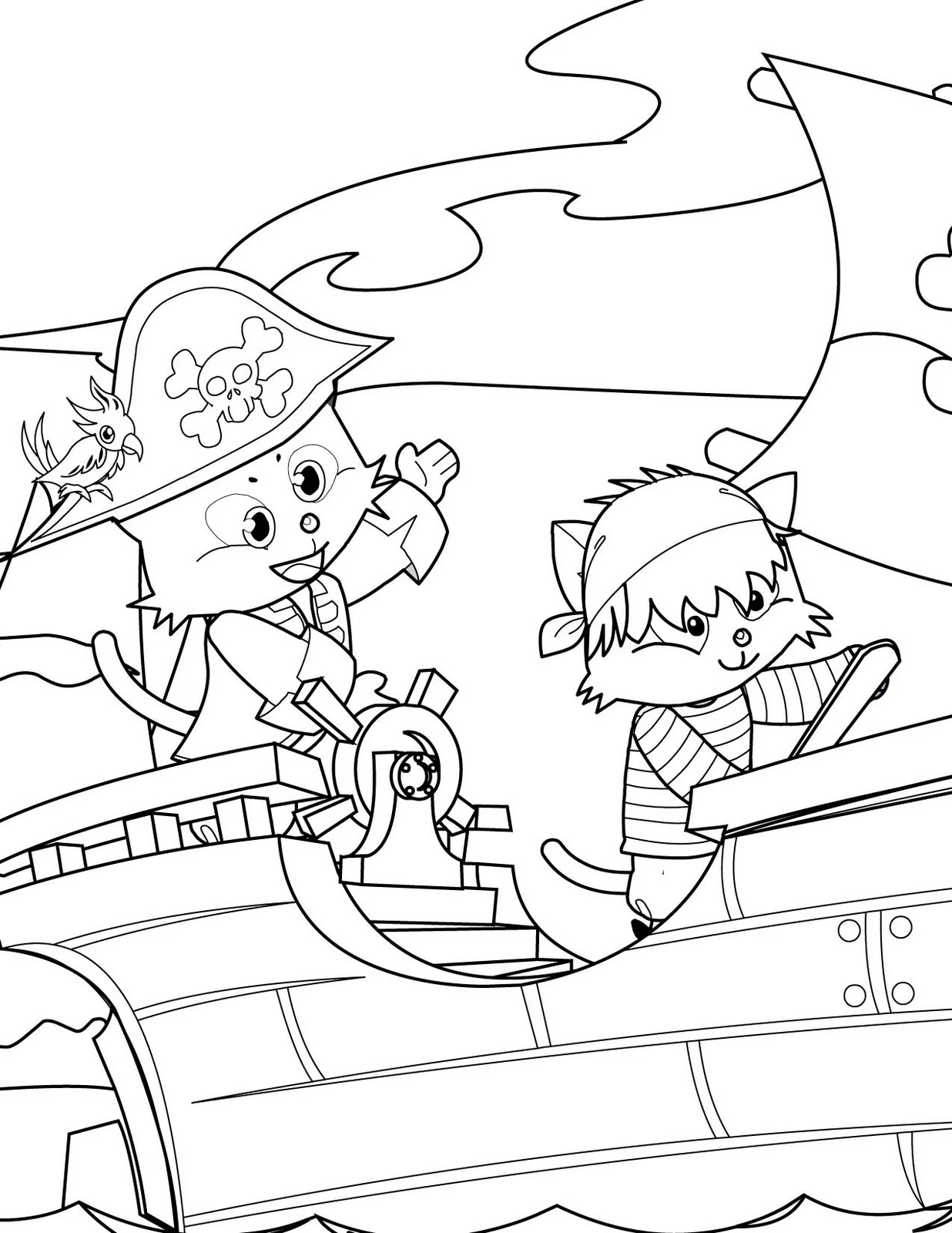 blog creation2 10 Pirates Coloring Pages to Print and Drawing for your